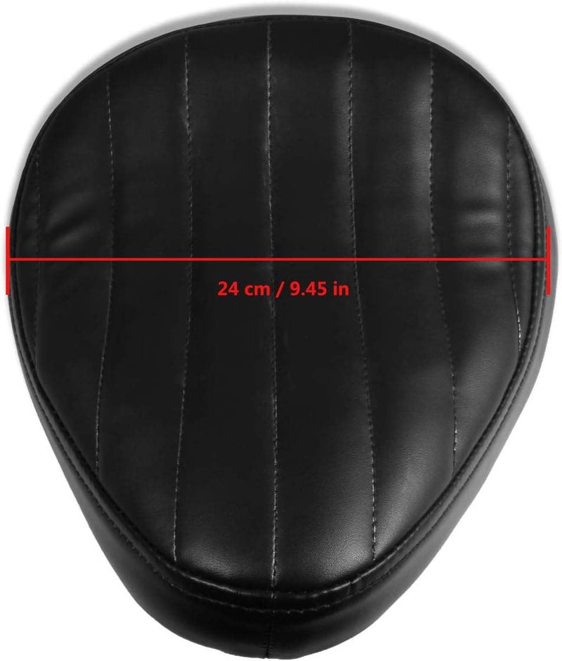 NATGIC Motorcycle Solo Seat Cushion Baseplate Spring Seat Pad Saddle Bracket for Cruiser Bobber Chopper Honda Yamaha Suzuki Kawasaki (New-Black) - Image 3